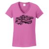 Ladies Heavy Cotton™ 100% Cotton V-Neck T-Shirt Thumbnail