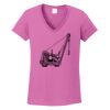 Ladies Heavy Cotton™ 100% Cotton V-Neck T-Shirt Thumbnail