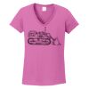 Ladies Heavy Cotton™ 100% Cotton V-Neck T-Shirt Thumbnail