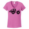Ladies Heavy Cotton™ 100% Cotton V-Neck T-Shirt Thumbnail