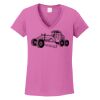 Ladies Heavy Cotton™ 100% Cotton V-Neck T-Shirt Thumbnail