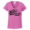 Ladies Heavy Cotton™ 100% Cotton V-Neck T-Shirt Thumbnail