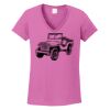 Ladies Heavy Cotton™ 100% Cotton V-Neck T-Shirt Thumbnail