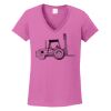 Ladies Heavy Cotton™ 100% Cotton V-Neck T-Shirt Thumbnail