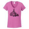 Ladies Heavy Cotton™ 100% Cotton V-Neck T-Shirt Thumbnail
