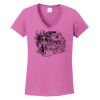Ladies Heavy Cotton™ 100% Cotton V-Neck T-Shirt Thumbnail