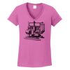 Ladies Heavy Cotton™ 100% Cotton V-Neck T-Shirt Thumbnail