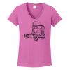 Ladies Heavy Cotton™ 100% Cotton V-Neck T-Shirt Thumbnail