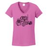 Ladies Heavy Cotton™ 100% Cotton V-Neck T-Shirt Thumbnail