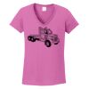 Ladies Heavy Cotton™ 100% Cotton V-Neck T-Shirt Thumbnail