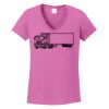 Ladies Heavy Cotton™ 100% Cotton V-Neck T-Shirt Thumbnail