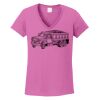 Ladies Heavy Cotton™ 100% Cotton V-Neck T-Shirt Thumbnail