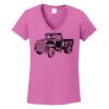 Ladies Heavy Cotton™ 100% Cotton V-Neck T-Shirt Thumbnail