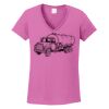 Ladies Heavy Cotton™ 100% Cotton V-Neck T-Shirt Thumbnail