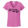 Ladies Heavy Cotton™ 100% Cotton V-Neck T-Shirt Thumbnail