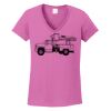Ladies Heavy Cotton™ 100% Cotton V-Neck T-Shirt Thumbnail