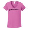 Ladies Heavy Cotton™ 100% Cotton V-Neck T-Shirt Thumbnail