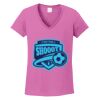 Ladies Heavy Cotton™ 100% Cotton V-Neck T-Shirt Thumbnail