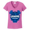 Ladies Heavy Cotton™ 100% Cotton V-Neck T-Shirt Thumbnail