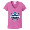 Ladies Heavy Cotton™ 100% Cotton V-Neck T-Shirt Thumbnail