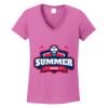 Ladies Heavy Cotton™ 100% Cotton V-Neck T-Shirt Thumbnail