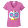 Ladies Heavy Cotton™ 100% Cotton V-Neck T-Shirt Thumbnail