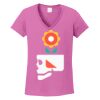 Ladies Heavy Cotton™ 100% Cotton V-Neck T-Shirt Thumbnail
