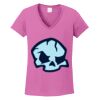 Ladies Heavy Cotton™ 100% Cotton V-Neck T-Shirt Thumbnail