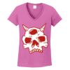 Ladies Heavy Cotton™ 100% Cotton V-Neck T-Shirt Thumbnail