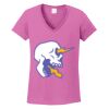 Ladies Heavy Cotton™ 100% Cotton V-Neck T-Shirt Thumbnail