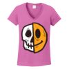 Ladies Heavy Cotton™ 100% Cotton V-Neck T-Shirt Thumbnail