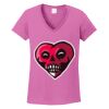 Ladies Heavy Cotton™ 100% Cotton V-Neck T-Shirt Thumbnail