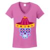 Ladies Heavy Cotton™ 100% Cotton V-Neck T-Shirt Thumbnail