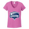 Ladies Heavy Cotton™ 100% Cotton V-Neck T-Shirt Thumbnail