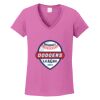 Ladies Heavy Cotton™ 100% Cotton V-Neck T-Shirt Thumbnail