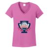 Ladies Heavy Cotton™ 100% Cotton V-Neck T-Shirt Thumbnail