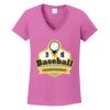 Ladies Heavy Cotton™ 100% Cotton V-Neck T-Shirt Thumbnail