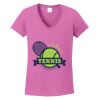 Ladies Heavy Cotton™ 100% Cotton V-Neck T-Shirt Thumbnail