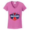 Ladies Heavy Cotton™ 100% Cotton V-Neck T-Shirt Thumbnail
