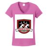 Ladies Heavy Cotton™ 100% Cotton V-Neck T-Shirt Thumbnail