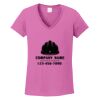 Ladies Heavy Cotton™ 100% Cotton V-Neck T-Shirt Thumbnail