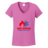 Ladies Heavy Cotton™ 100% Cotton V-Neck T-Shirt Thumbnail