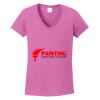 Ladies Heavy Cotton™ 100% Cotton V-Neck T-Shirt Thumbnail