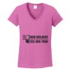 Ladies Heavy Cotton™ 100% Cotton V-Neck T-Shirt Thumbnail