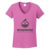 Ladies Heavy Cotton™ 100% Cotton V-Neck T-Shirt Thumbnail