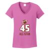 Ladies Heavy Cotton™ 100% Cotton V-Neck T-Shirt Thumbnail