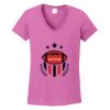 Ladies Heavy Cotton™ 100% Cotton V-Neck T-Shirt Thumbnail