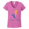Ladies Heavy Cotton™ 100% Cotton V-Neck T-Shirt Thumbnail