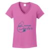 Ladies Heavy Cotton™ 100% Cotton V-Neck T-Shirt Thumbnail