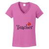 Ladies Heavy Cotton™ 100% Cotton V-Neck T-Shirt Thumbnail